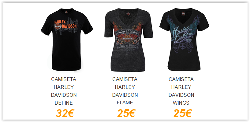 SpacioBiker - Camisetas motos custom Harley Davidson